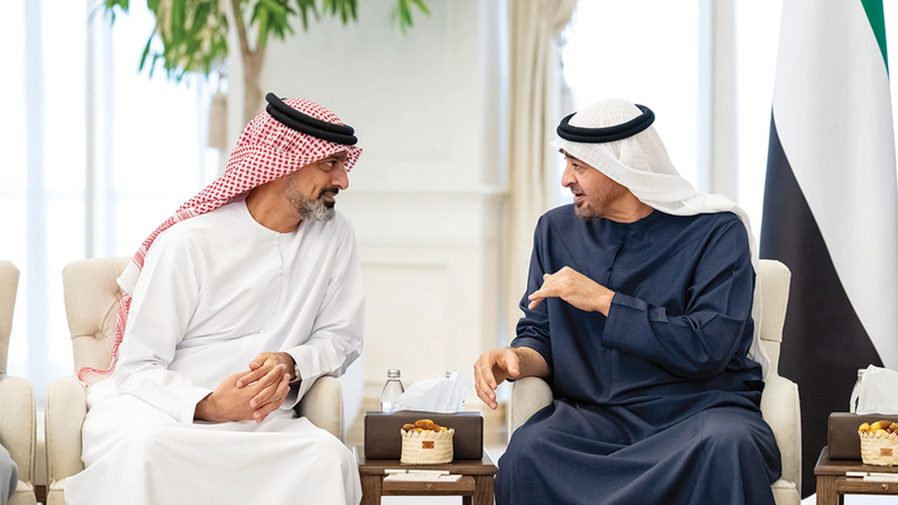 استقبال ولي عهد عجمان من قبل رئيس الدولة يثير الاهتمام